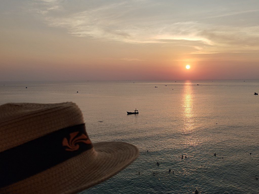 Sunset as seen from Seashells Phu Quoc Hotel & Spa from our Premium Ocean View Room