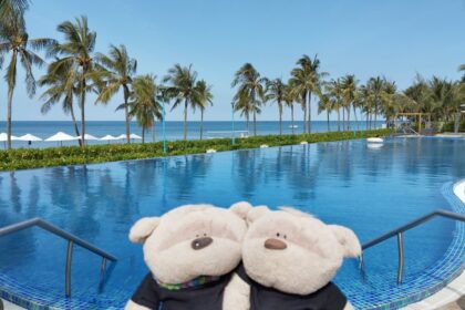 One of 2 swimming pools at Novotel Phu Quoc Resort