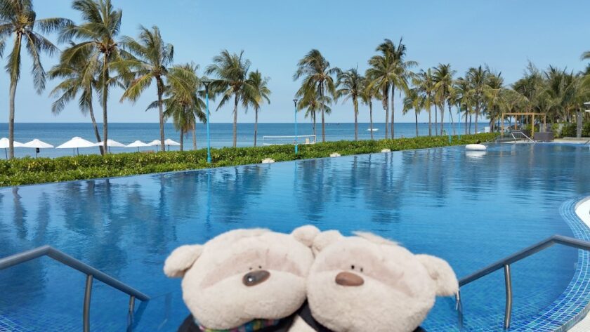 One of 2 swimming pools at Novotel Phu Quoc Resort