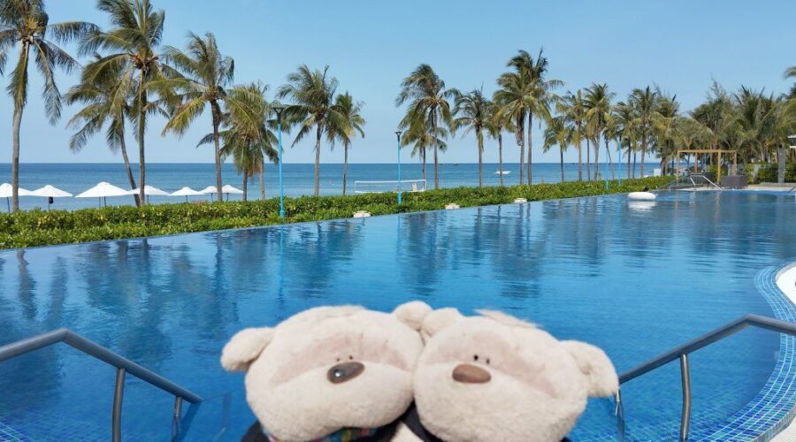 One of 2 swimming pools at Novotel Phu Quoc Resort