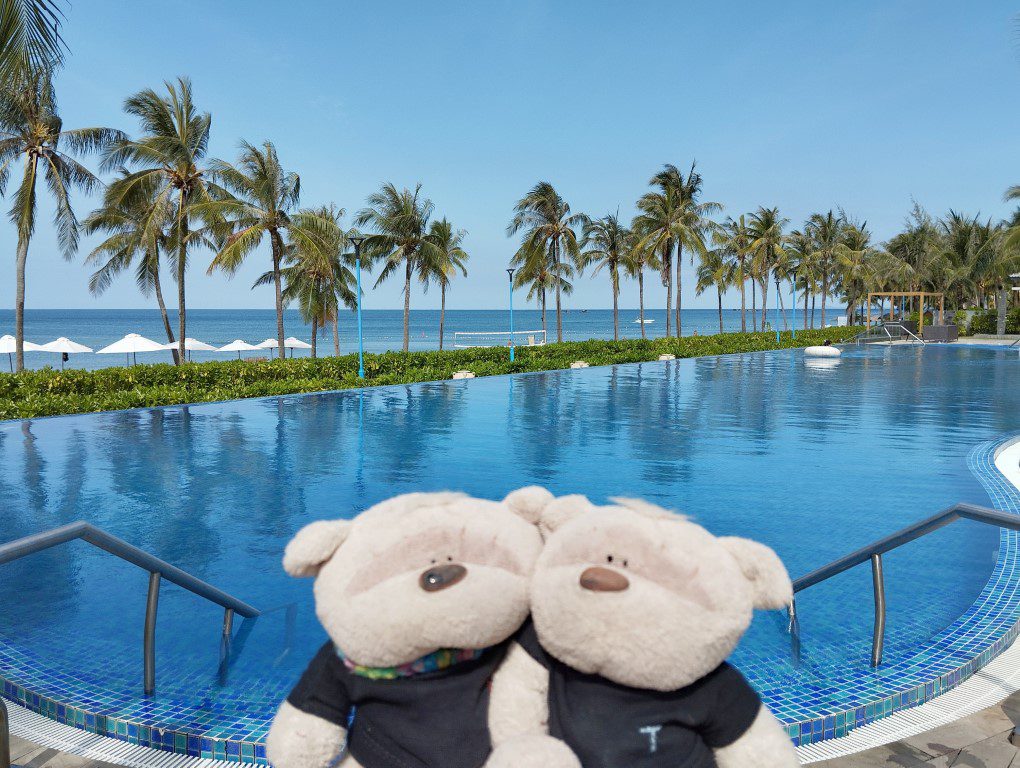 One of 2 swimming pools at Novotel Phu Quoc Resort