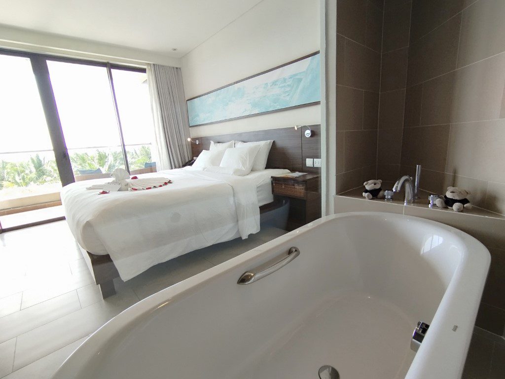 Novotel Phu Quoc Resort Superior Suite - Bath Tub with Ocean Views in the Distance