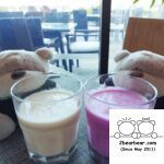 Novotel Phu Quoc Resort Food Exchange Breakfast Buffet - Dragon Fruit and Mango Smoothies