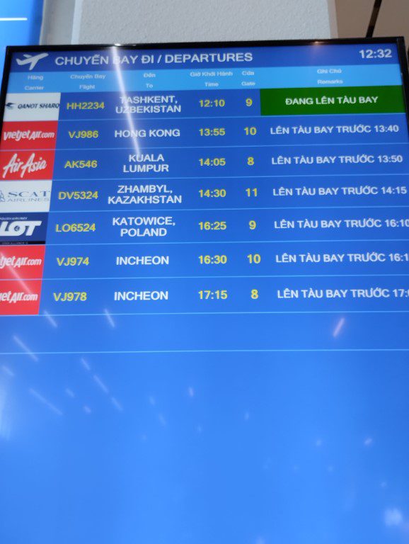 Interesting departure flights from Phu Quoc International Airport