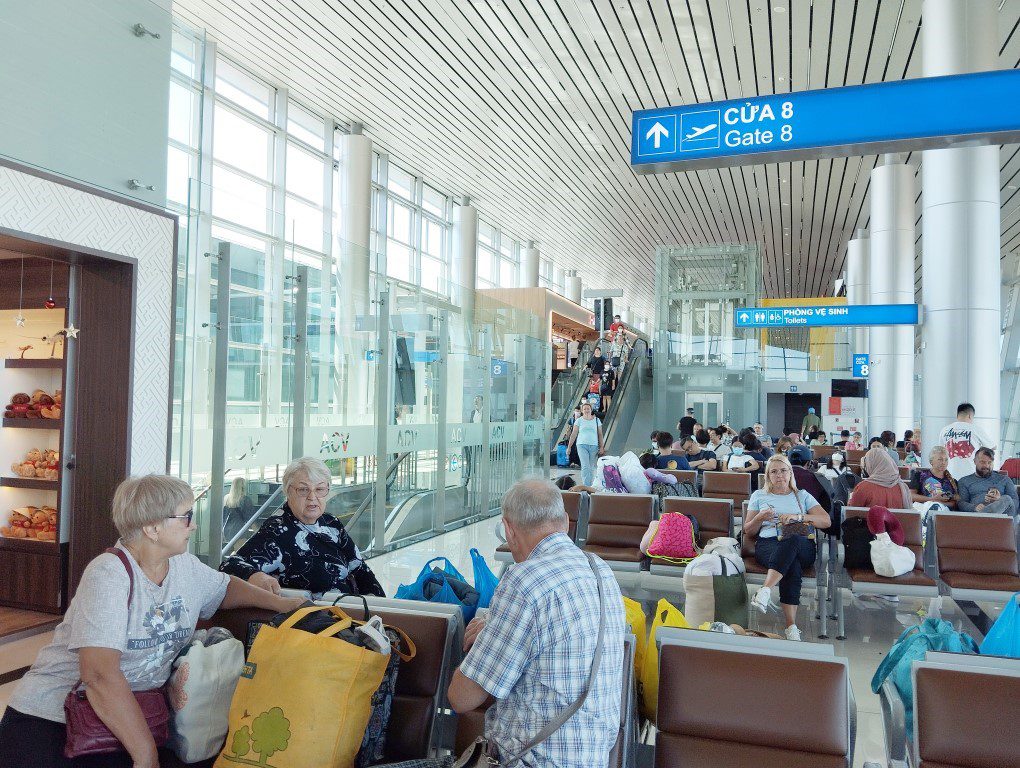 Waiting for our Air Asia flight from Phu Quoc to Kuala Lumpur (Kazahks that we mentioned of in the last post)