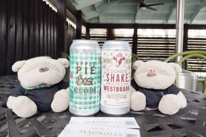 BOGO Beers at Peacock Cafe Magnolia Plantation - Eggnog Shake IPA and Apple Pie Gose Westbrook