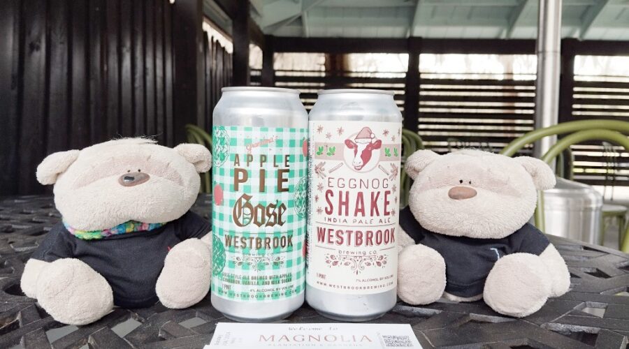 BOGO Beers at Peacock Cafe Magnolia Plantation - Eggnog Shake IPA and Apple Pie Gose Westbrook