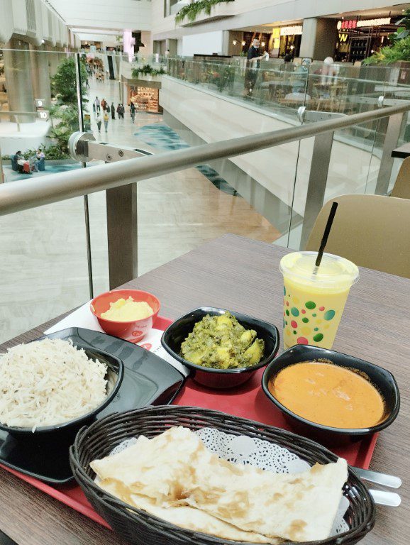 Views of Changi Airport Terminal 2 from Chutney Mary Indian Fast Food Changi Airport T2 Landside