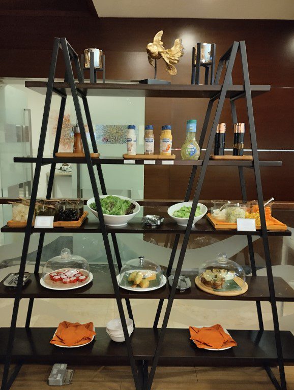 Sky Suite Airport Lounge KLIA Terminal 1 Food Selection - Salads and Desserts