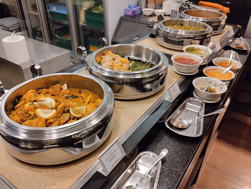 Sky Suite Airport Lounge KLIA Terminal 1 Food Selection - Hot Food Items