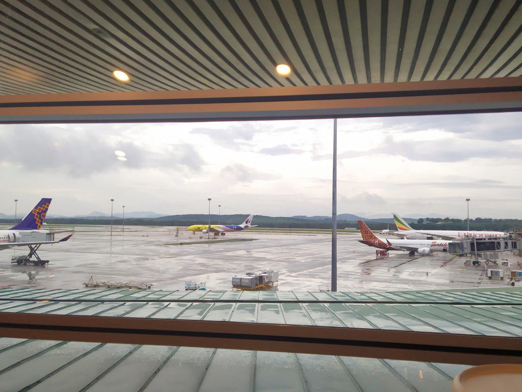 Travel Club Lounge KLIA Terminal 1 via Priority Pass - Views of the runway from the lounge