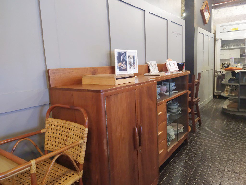 "Old School" furniture inside Lim Kee Cafe Kuala Lumpur