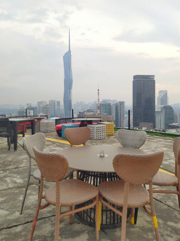 Seats at Heli Lounge Bar Rooftop Bar Kuala Lumpur (aka Helipad)