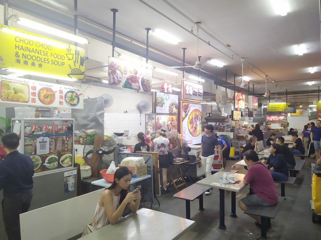 Inside Hawker Centre Food Stalls at ICC Pudu Kuala Lumpur