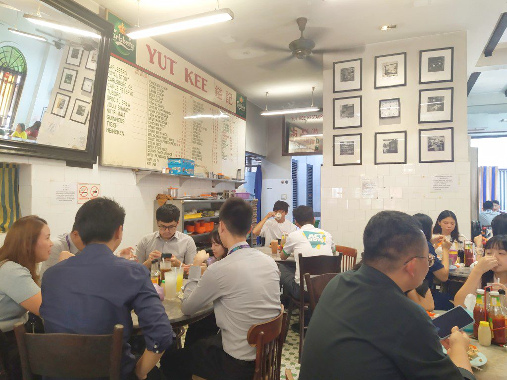 "Old School" Kopitiam setting inside Yut Kee Restaurant Kuala Lumpur