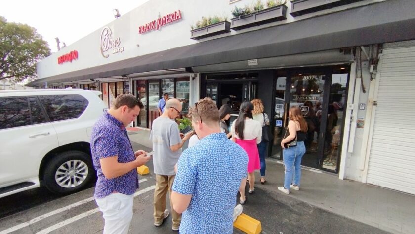 The Taco Stand (at the same row of Sanguich de Leon - see red sign at the rear of photo) in Little Havana Miami