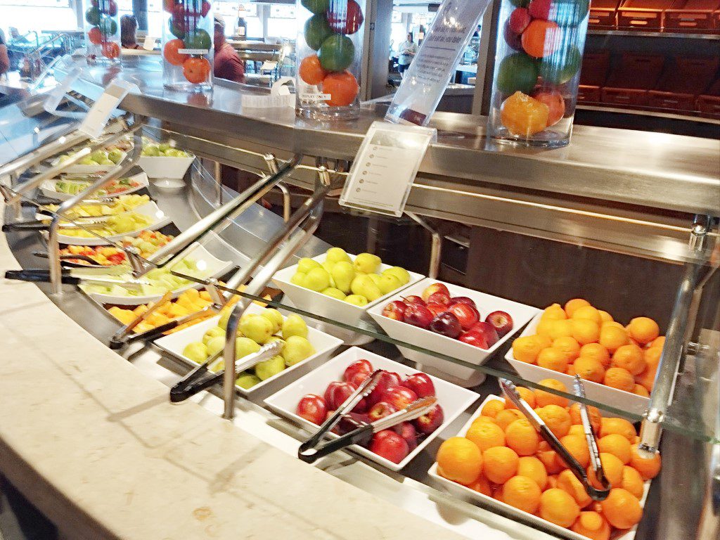 KLOVE Cruise 2024 First Buffet Meal onboard MSC Divina at Calumet Restaurant - Fruits