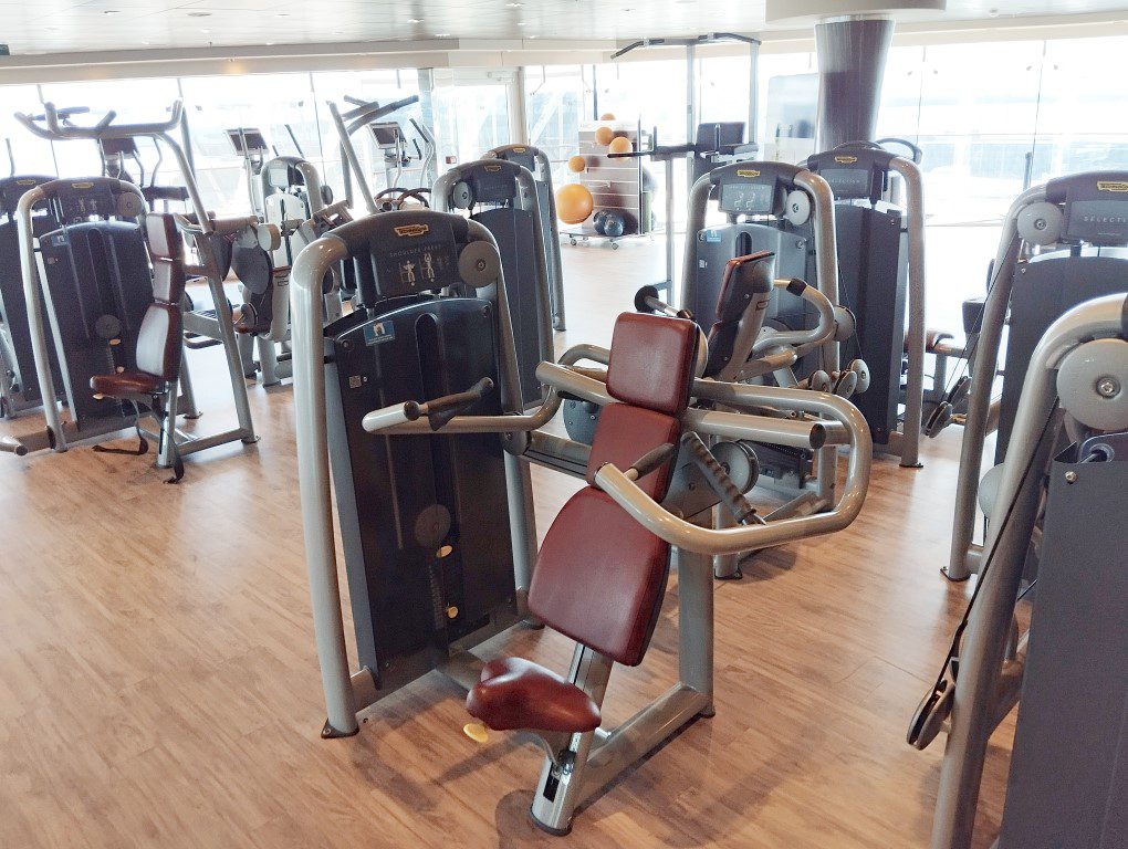 MSC Divina Gym during KLOVE Cruise 2024 - Gym machines