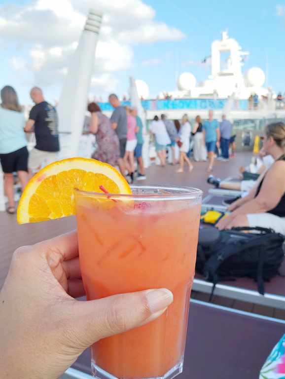 Our first cocktail during KLOVE Cruise 2024 - Mai Tai for $16USD