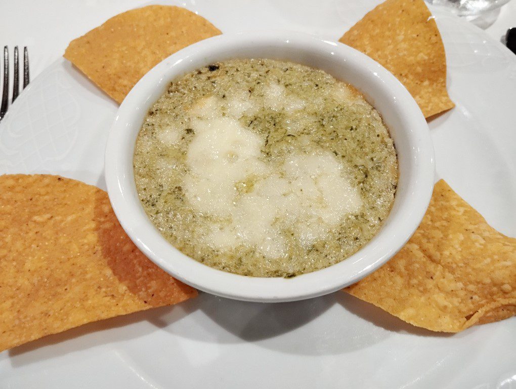 KLOVE Cruise 2024 Day 2 Lunch - Spinach Cheese and Artichoke Dip