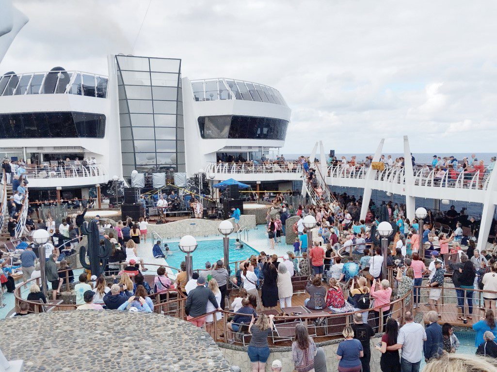 KLOVE Cruise 2024 Micah Tyler with afternoon concert at pool deck