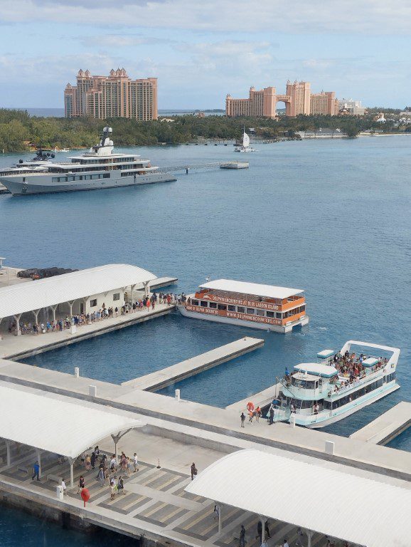 KLOVE Cruise 2024 - Cruisers heading off for their excursions at Nassau Bahamas