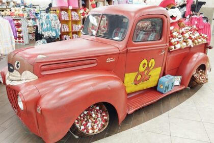 Buc-ee's truck inside Buc-ee's Daytona Beach, Florida