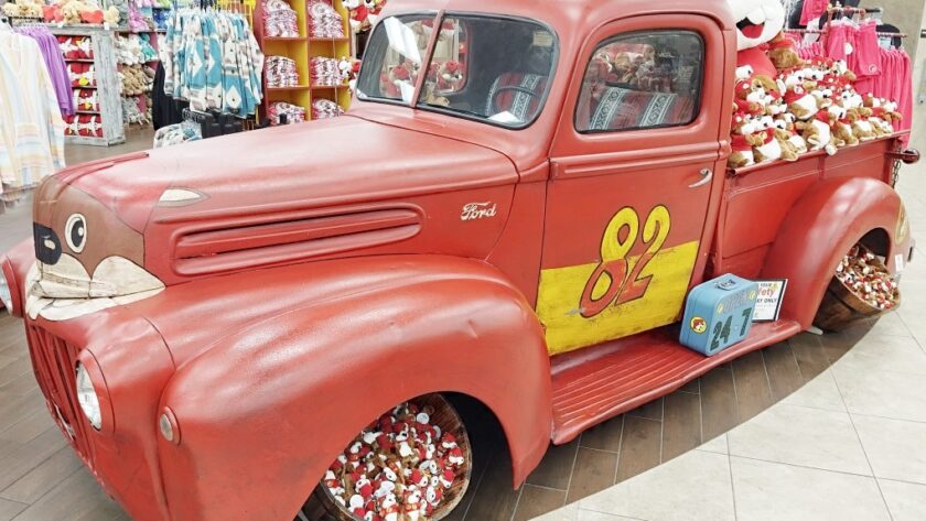 Buc-ee's truck inside Buc-ee's Daytona Beach, Florida