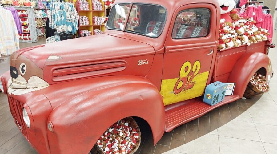 Buc-ee's truck inside Buc-ee's Daytona Beach, Florida