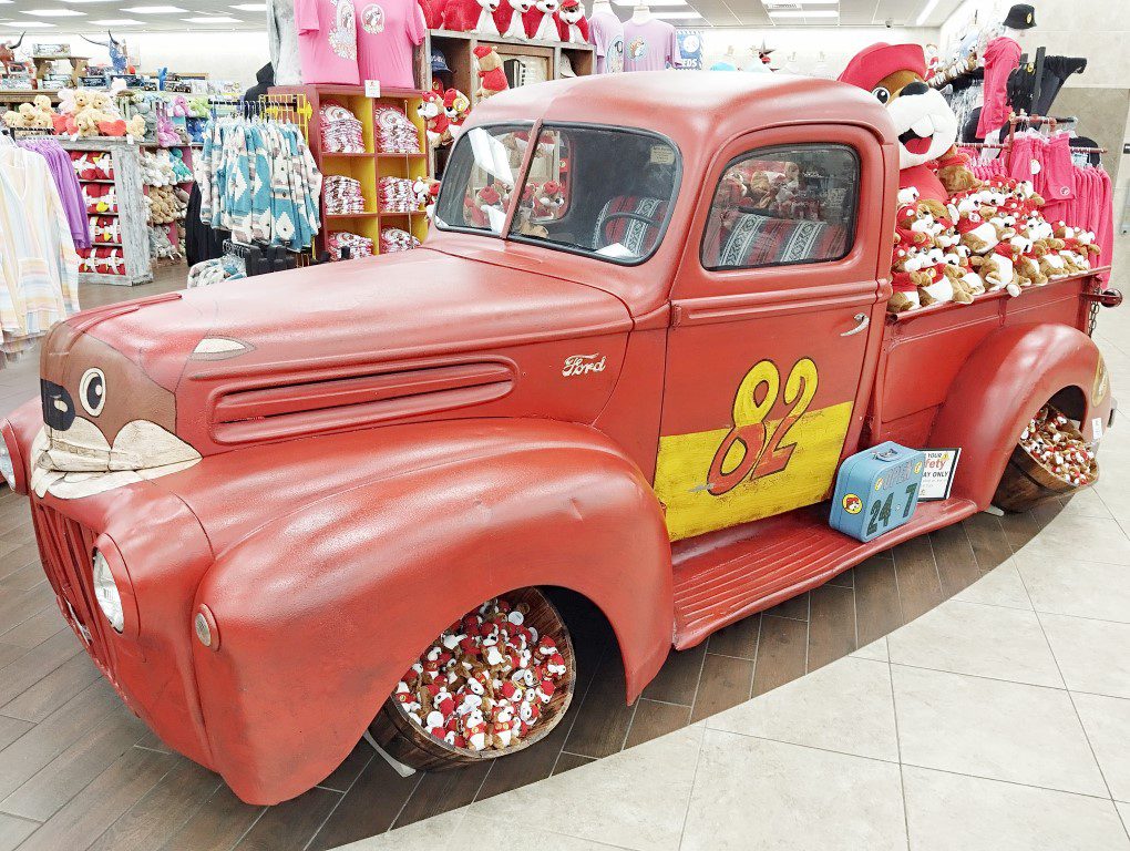 Buc-ee's truck inside Buc-ee's Daytona Beach, Florida