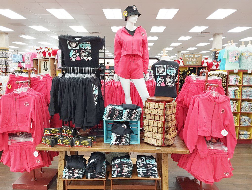 Buc-ee's sells clothes and accessories as well