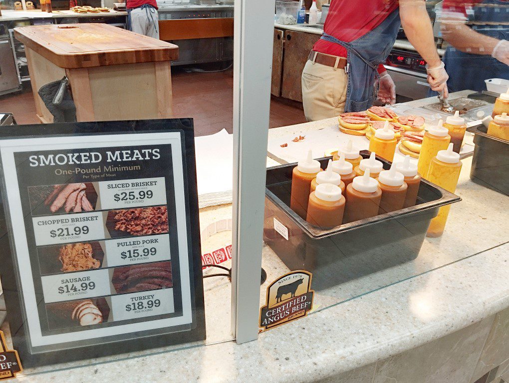 Price of smoked meats at Buc-ee's