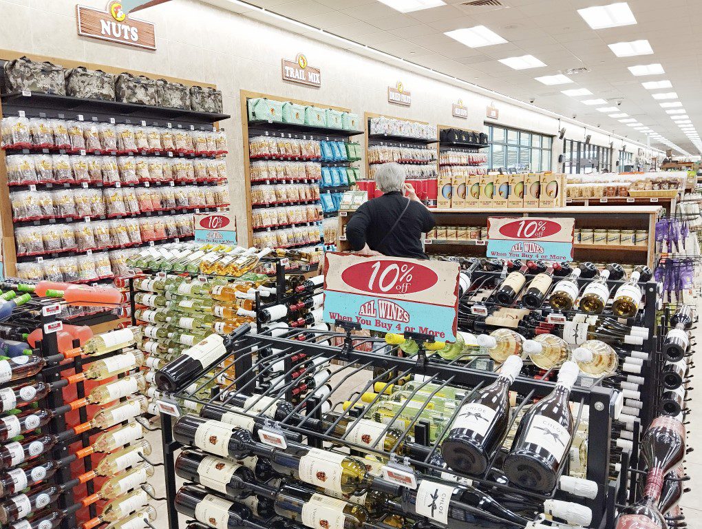 Buc-ee's nuts, trail mix and dried fruits