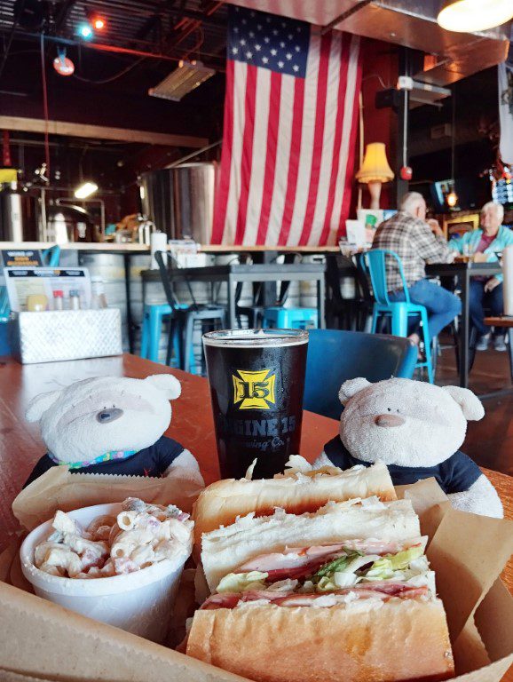 Liquid Lunch at Engine 15 Brewery Jacksonville - Italian Saannnnngwich & Complimentary Nut Sack Double Brown Ale