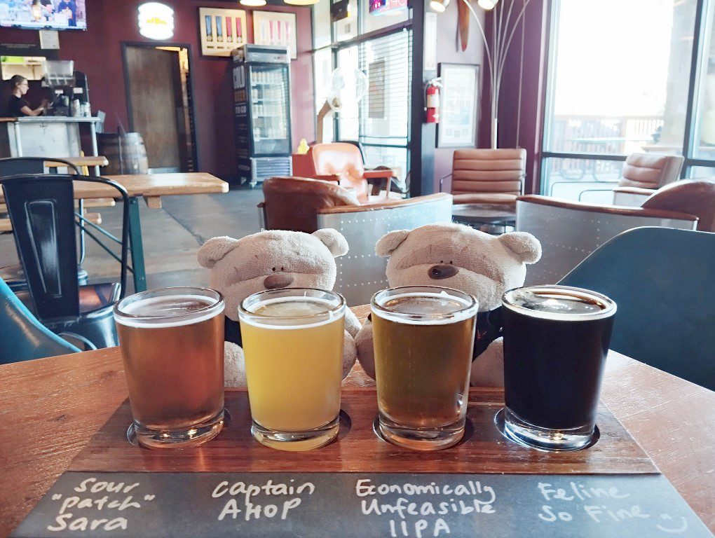 Flight of Beer at Engine 15 Brewery Jacksonville - Handwritten by Kate