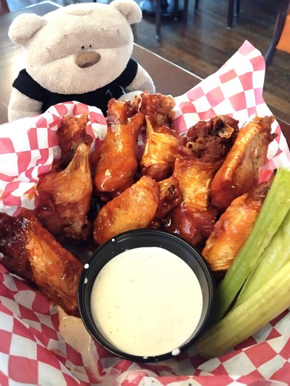 Whiskey Warehouse Charlotte Food Review - Jumbo Wings with Jack Daniels BBQ and ranch sauce ($12)