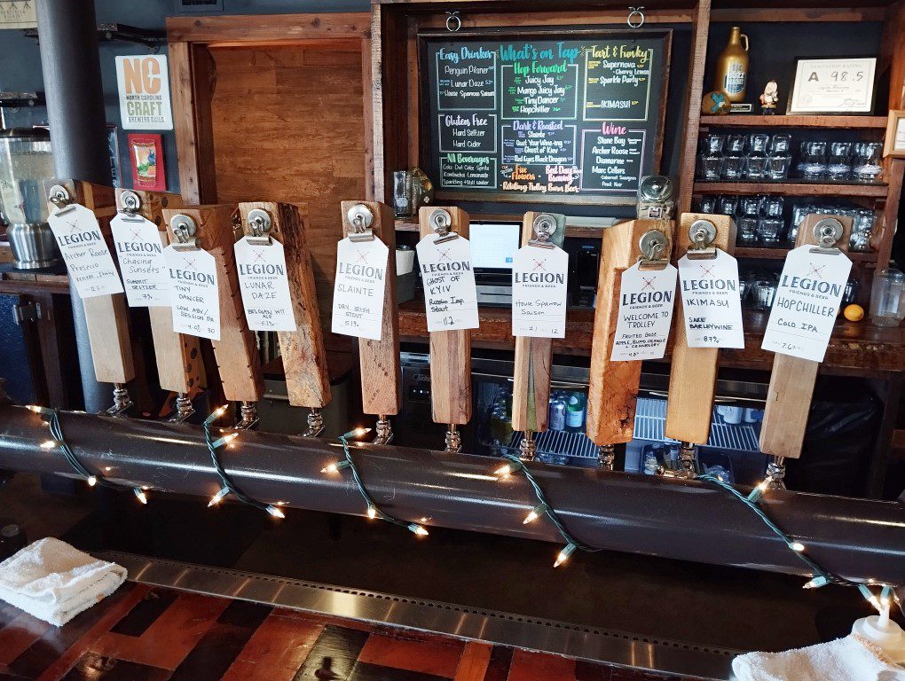 Craft Beers on Tap at Legion Brewing Charlotte Plaza Midwood