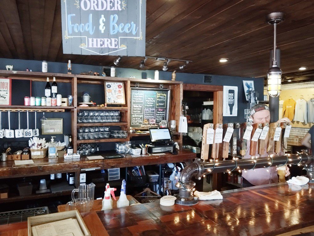 Bar at Legion Brewing Charlotte Plaza Midwood