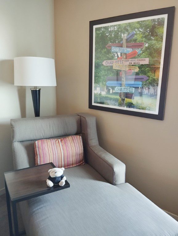 Hampton Inn & Suites Charlotte Arrowood Road Review - Lounge Sofa