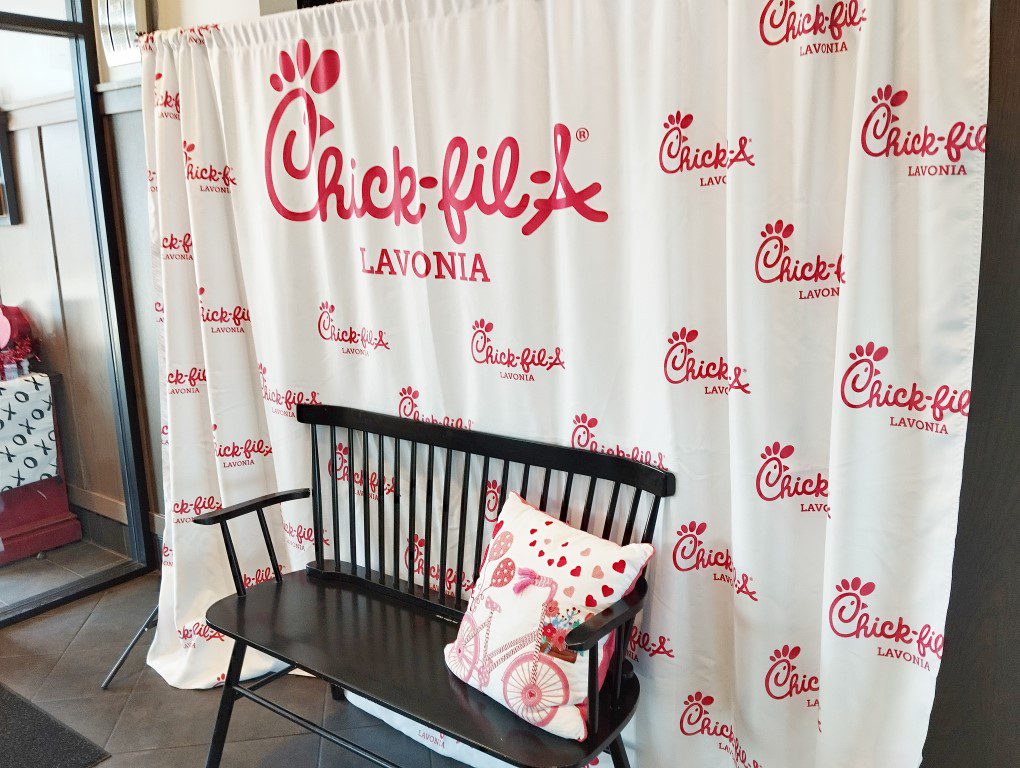 Phototaking spot inside Chick-fil-A