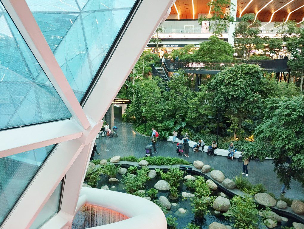 Rainforest inside Doha International Airport