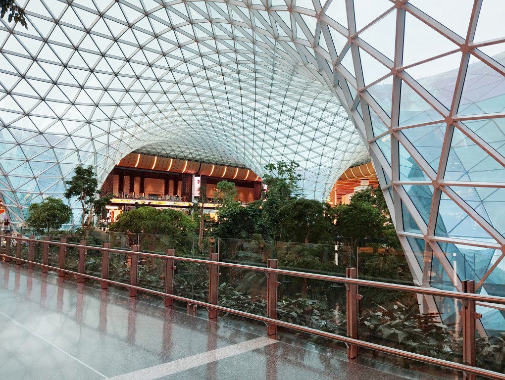 Modern design of Doha International Airport