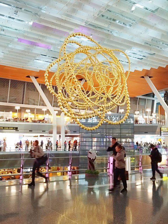 Modern Art Work inside Doha Airport