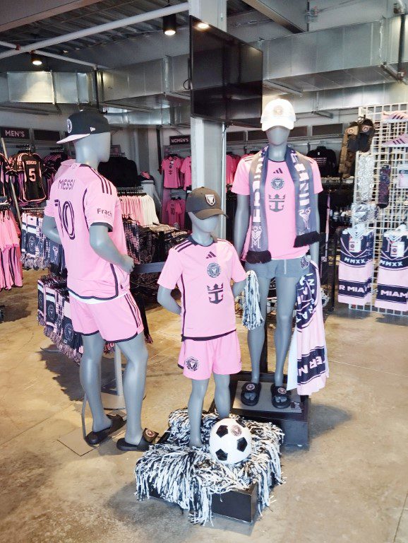 Inside Inter Miami Store at Chase Stadium 