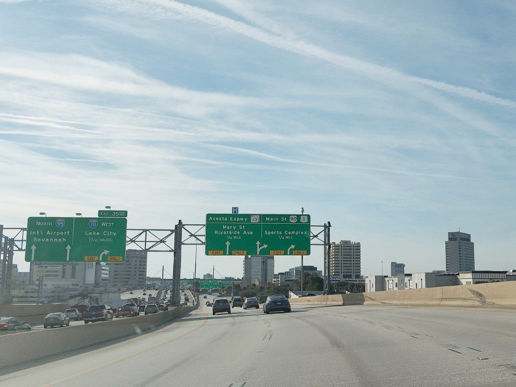 Arriving at Jacksonville from Miami