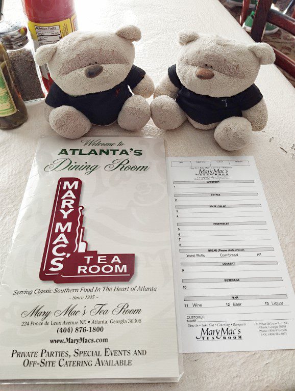 Mary Mac's Tea Room Menu