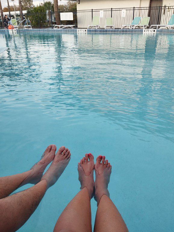 Park Royal Orlando Review - Dipping in the evening at the pool