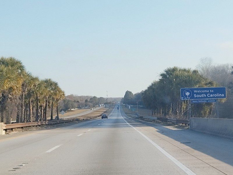 From Jacksonville to Charleston - Entering South Carolina