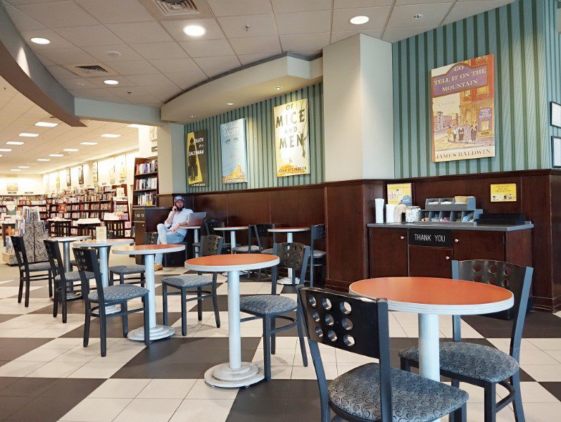 Inside Starbucks in Barnes and Nobles The Shoppes at River Crossing Macon