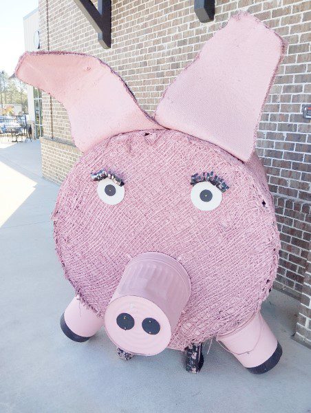 Pig Mascot at Entrance of Stripling's General Store Tifton GA on Highway 41